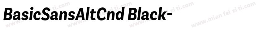 BasicSansAltCnd Black字体转换